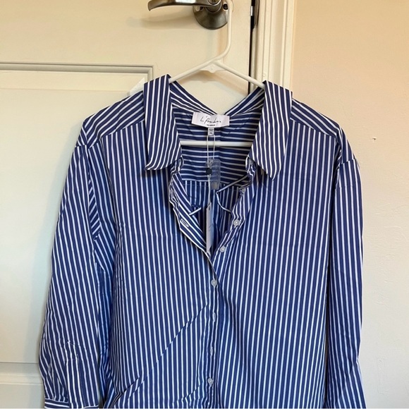 NWT Auguste Button Up in Sea Stripe by L’Academie - Picture 7 of 7